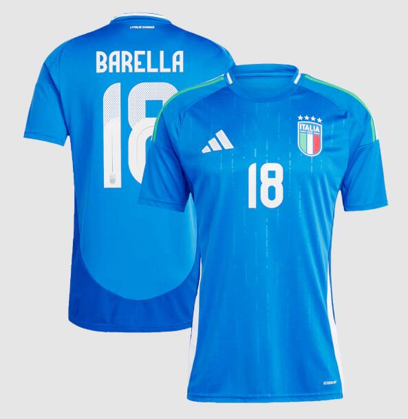 (image for) BARELLA #18 Italy Home Jersey Euro 2024